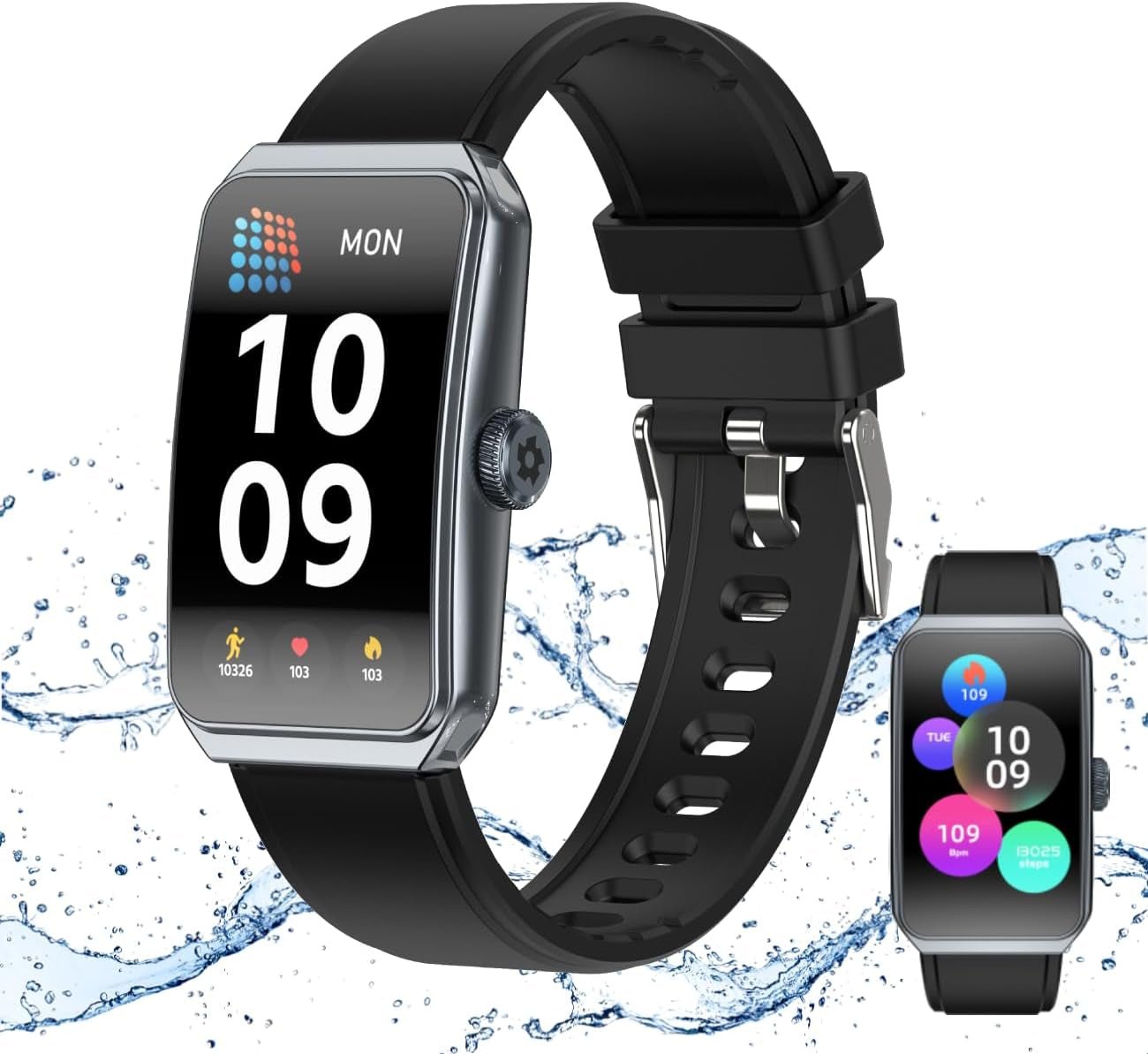 1.47" Fitness Tracker – Heart & Sleep Monitor, Waterproof - Bela Fils BoutiqueBela Fils Boutique