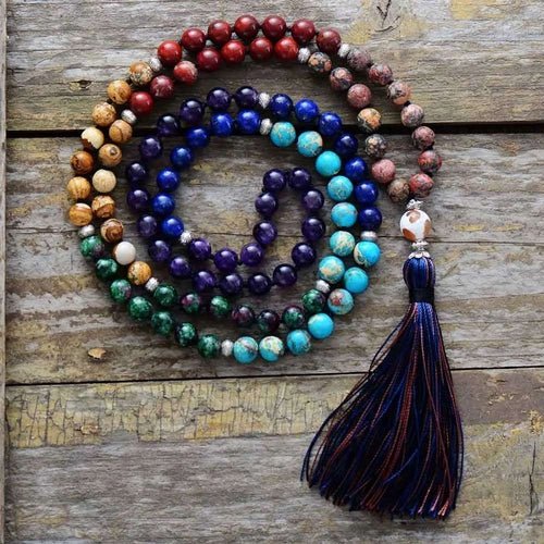 7 Chakra Mala Tassel Necklace - Bela Fils BoutiqueNecklacesBela Fils Boutique