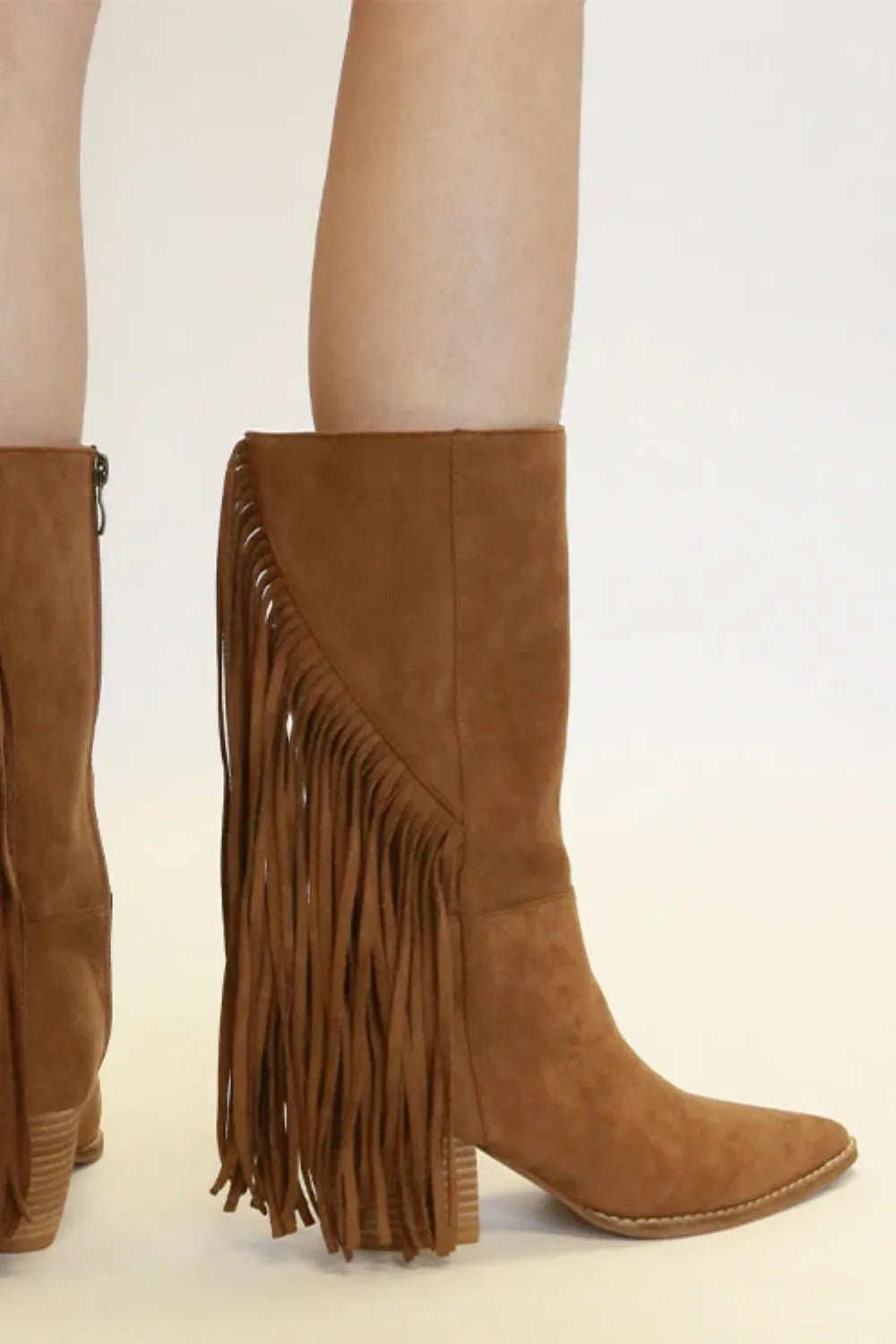 Beast Fashion Suede Fringe Point Toe Boots - Bela Fils BoutiqueBela Fils Boutique