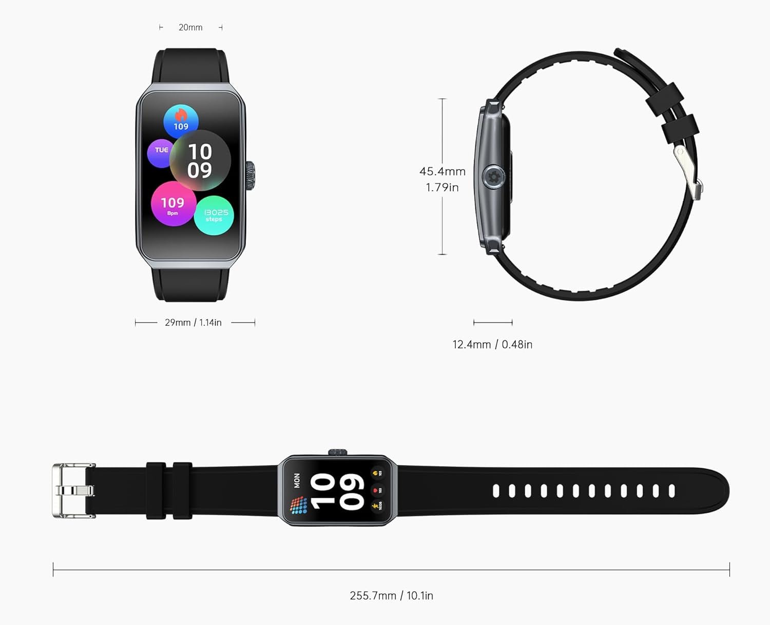 1.47" Fitness Tracker – Heart & Sleep Monitor, Waterproof - Bela Fils BoutiqueBela Fils Boutique