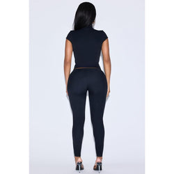 Dixie Double Lined Pant Set - Black