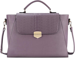 Briefcase for Women 15.6 Laptop Bag Business Messenger Bag Work Tote Bag Professional Shoulder Purse with Padded Compartment for Tablet Notebook Ultrabook Purple
