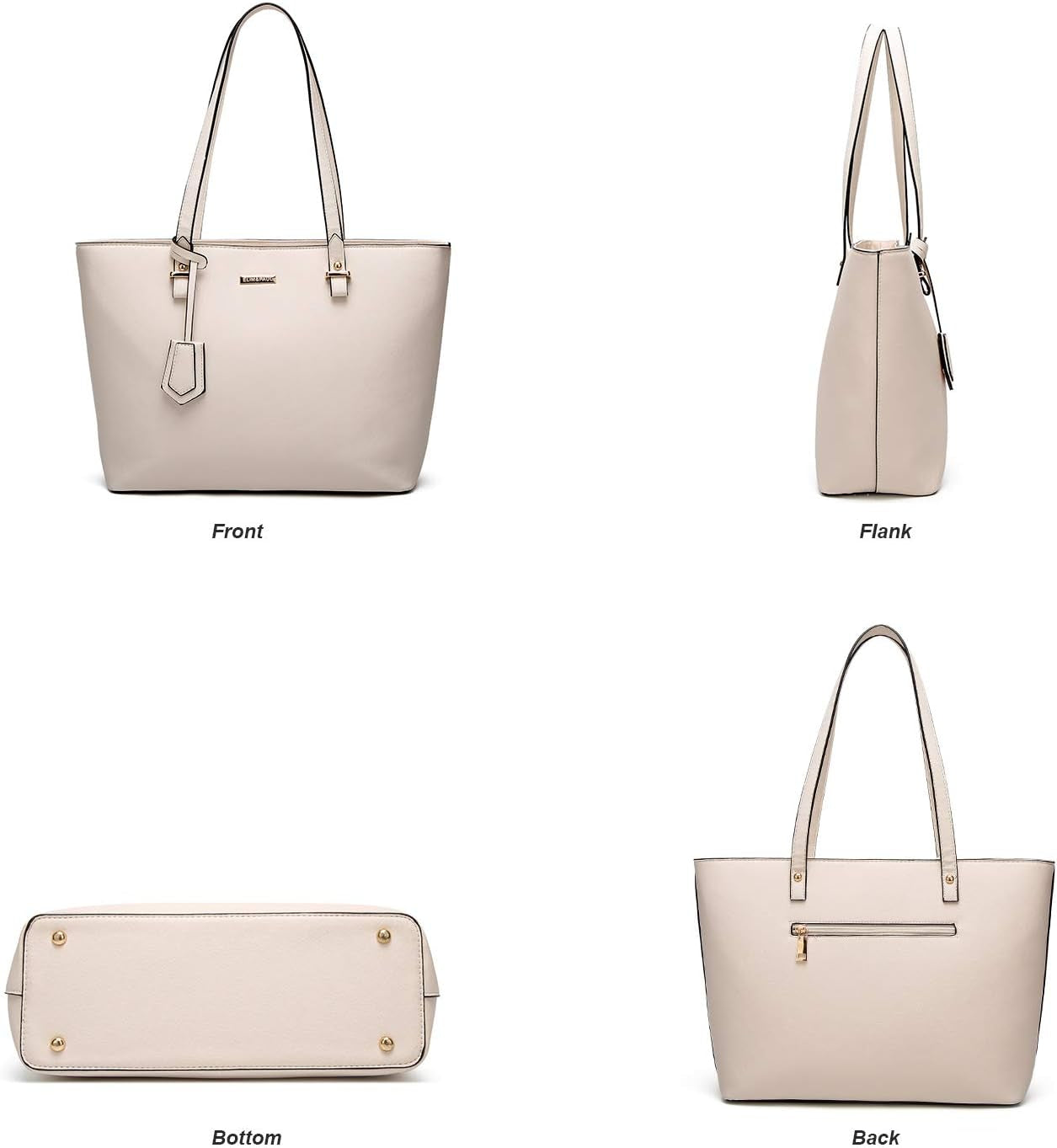 Women Fashion Handbags Wallet Tote Bag Shoulder Bag Top Handle Satchel Purse Set 4Pcs