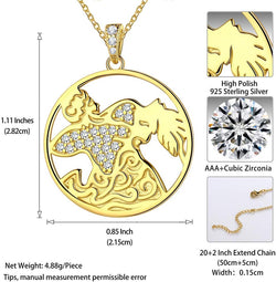 Zodiac Constellation Pendant Necklace Charm Women Men 925 Sterling Silver Horoscope Sign Astorlogy Necklace Celestial Symbols Jewelry Birthday Gifts for Wife Girlfriend Gift