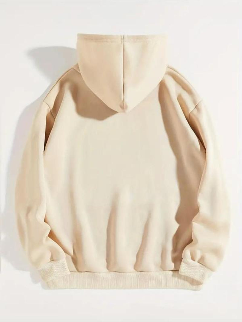 Women'S Ghost Print Thermal Lined Hoodie, Fashion Casual Drawstring Pocket Hooded Sweatshirt for Daily Holiday Outdoor Wear, Women Clothing for Fall & Winter Halloween