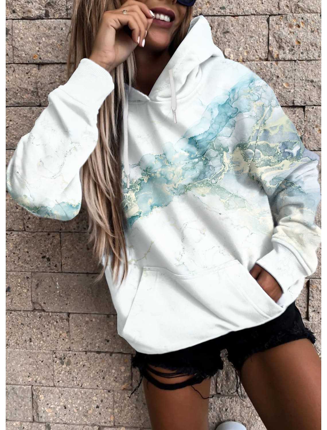 3D Printed Ladies Sweatshirt Top - Bela Fils BoutiqueBela Fils Boutique