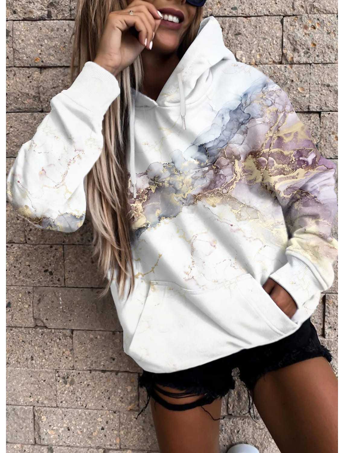 3D Printed Ladies Sweatshirt Top - Bela Fils BoutiqueBela Fils Boutique