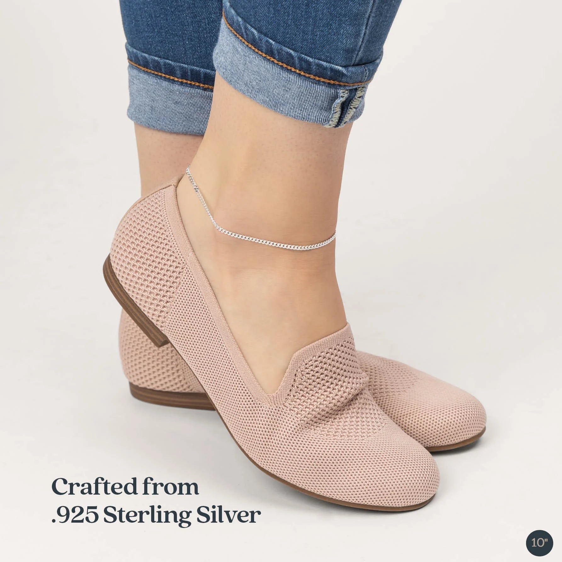 3mm Cuban Link Silver Anklet – 925 Sterling Silver - Bela Fils BoutiqueBela Fils Boutique