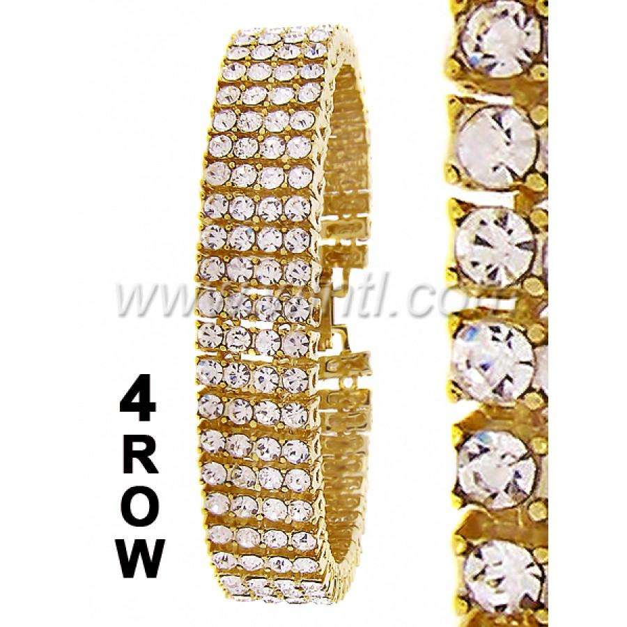 4 ROW CRYSTAL STONES - Bela Fils BoutiqueBraceletsBela Fils Boutique