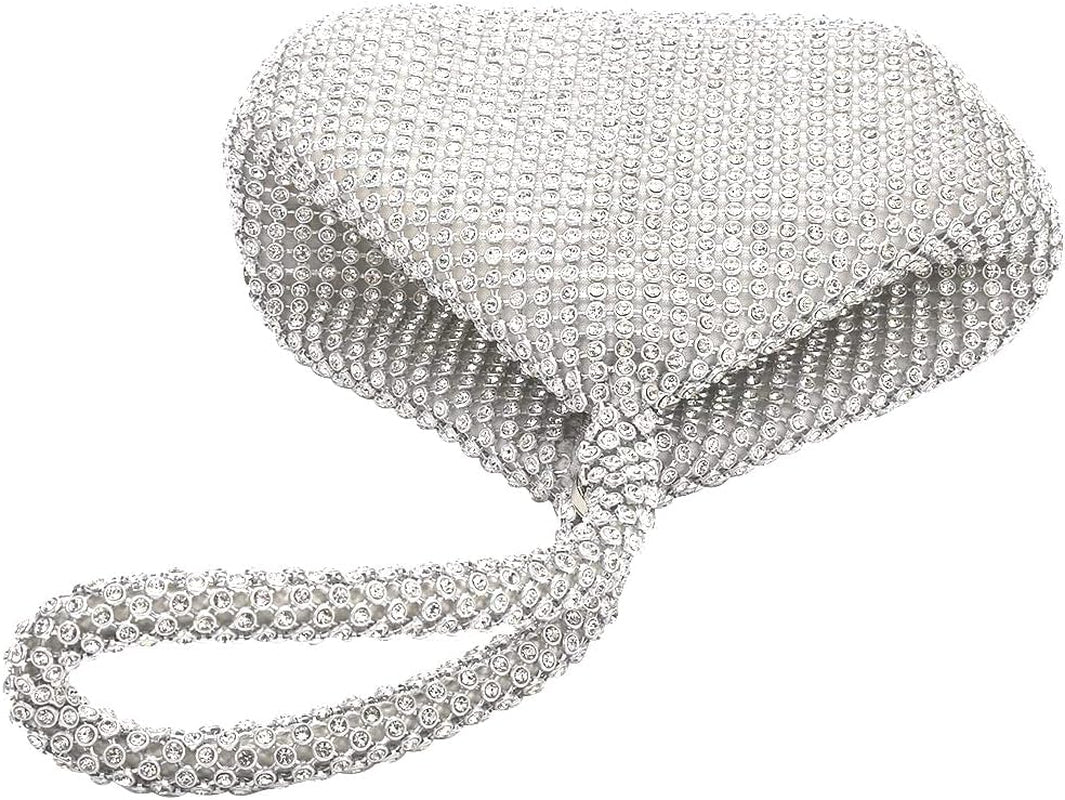 Women'S Rhinestone Purse Evening Bags Sparkly Glitter Triangle Clutch Purses for Women Evening Party Prom Cocktail,1920S Purse