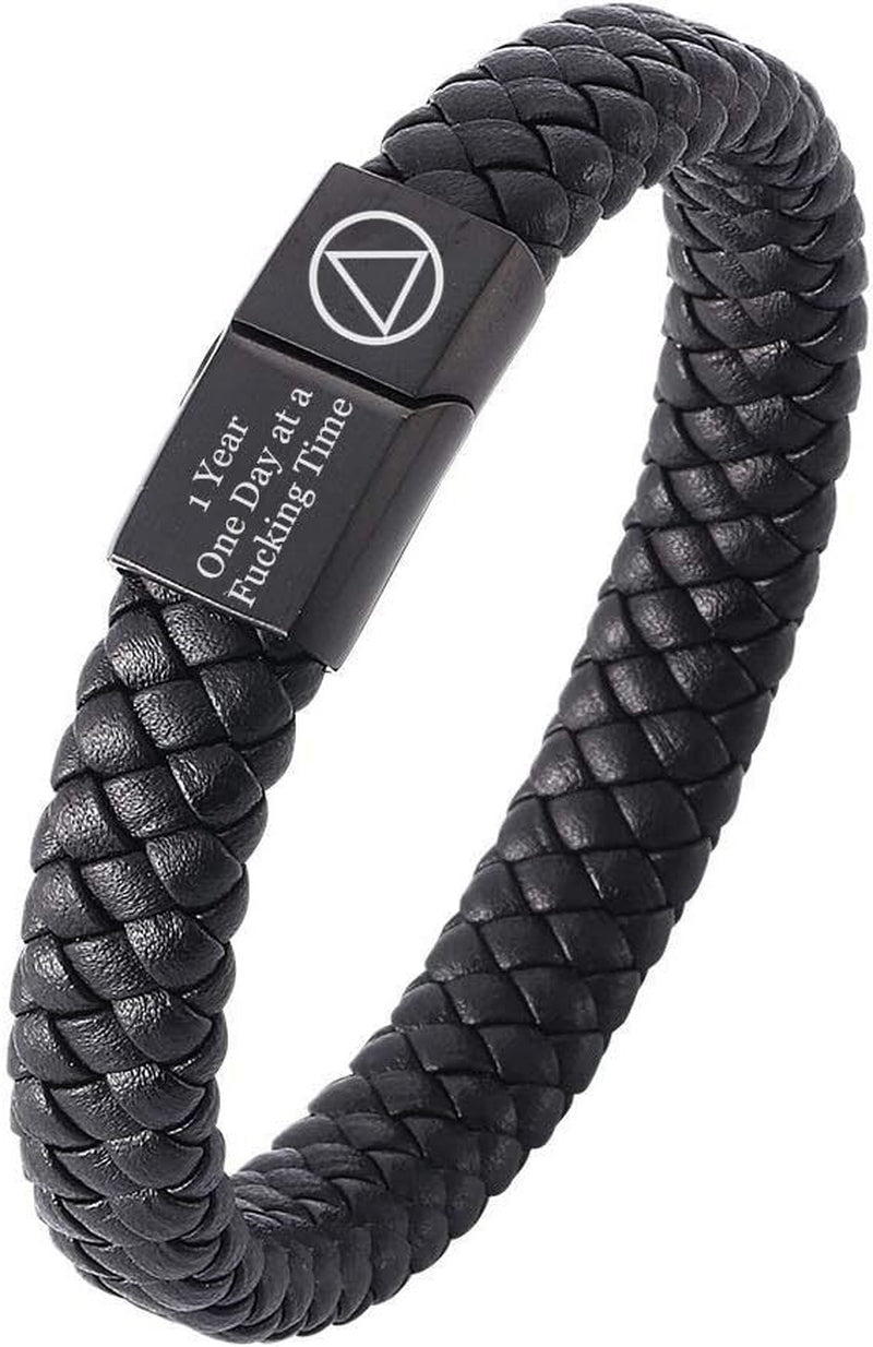 1 Year AA NA Sobriety Jewelry Gifts for Men Women,Inspirat