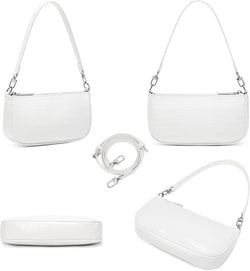 Shoulder Bag for Women 90S Trendy Purse Small Crocodile Clutch Y2K Fashion Mini Handbag with Crossbody Strap
