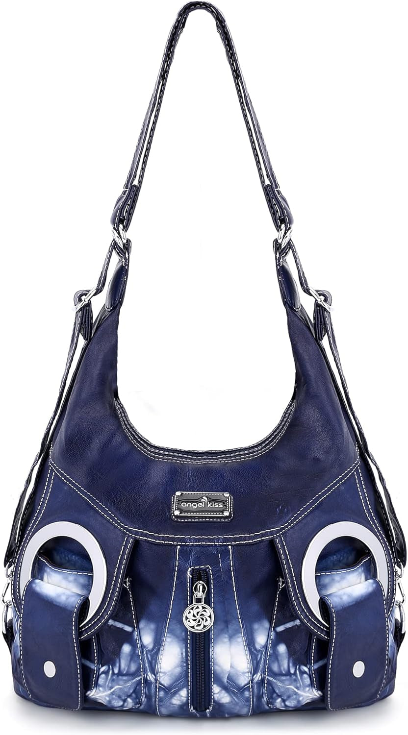 Purse Women Hobo Handbag Fashion Roomy Crossbody Shoulder Bag Ladies Top Handle Handbag Washed PU Leather