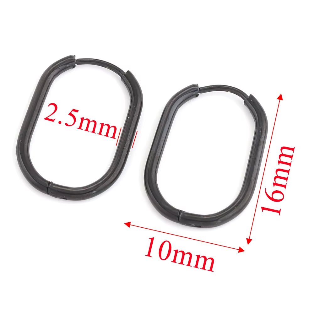 6Pcs Stainless Steel Hoop Earrings for Women Earrings Piercing Jewelry Earring Hoop Prevent Allergy Earrings Jewelry Wholesale - Bela Fils BoutiqueBela Fils Boutique