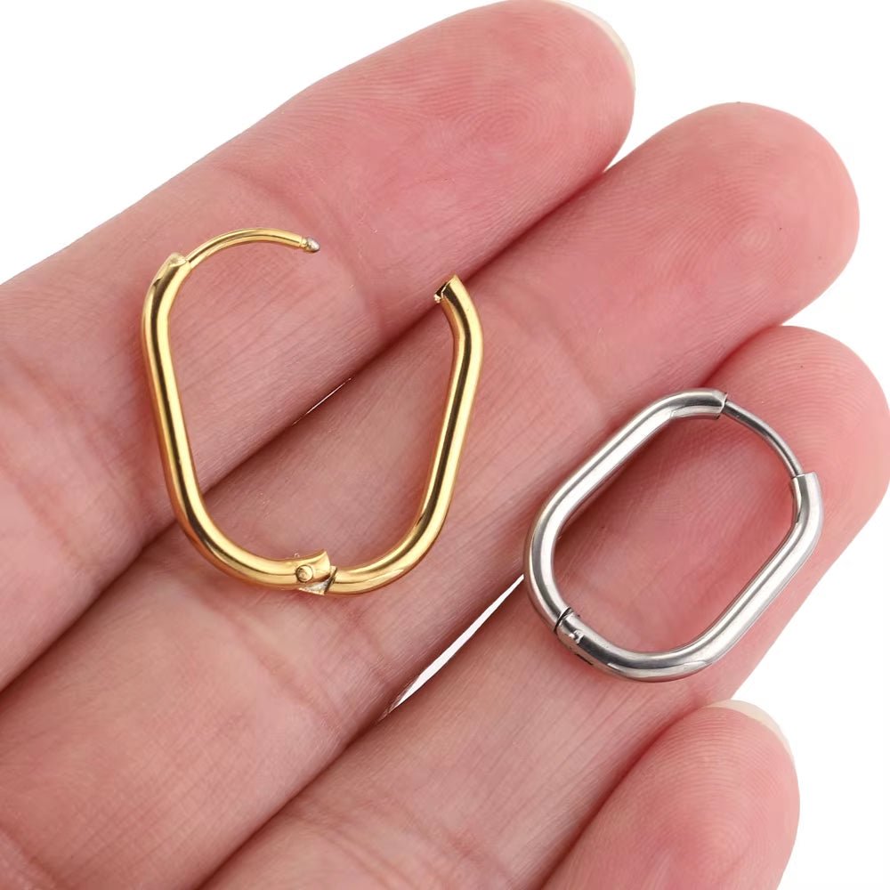 6Pcs Stainless Steel Hoop Earrings for Women Earrings Piercing Jewelry Earring Hoop Prevent Allergy Earrings Jewelry Wholesale - Bela Fils BoutiqueBela Fils Boutique