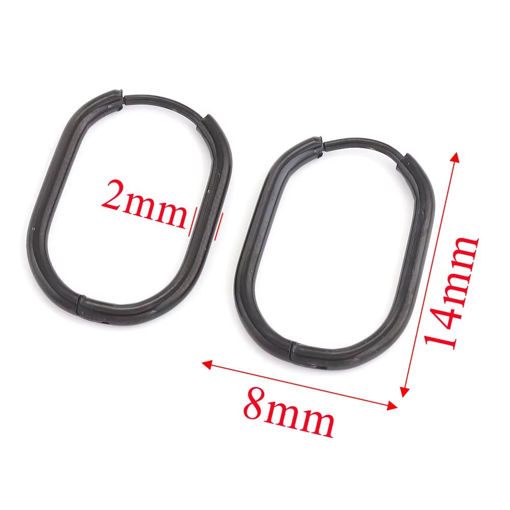 6Pcs Stainless Steel Hoop Earrings for Women Earrings Piercing Jewelry Earring Hoop Prevent Allergy Earrings Jewelry Wholesale - Bela Fils BoutiqueBela Fils Boutique