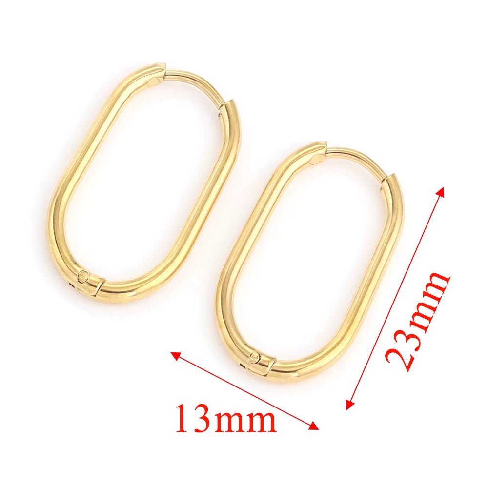 6Pcs Stainless Steel Hoop Earrings for Women Earrings Piercing Jewelry Earring Hoop Prevent Allergy Earrings Jewelry Wholesale - Bela Fils BoutiqueBela Fils Boutique