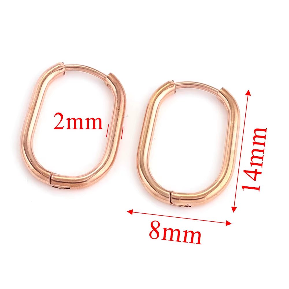 6Pcs Stainless Steel Hoop Earrings for Women Earrings Piercing Jewelry Earring Hoop Prevent Allergy Earrings Jewelry Wholesale - Bela Fils BoutiqueBela Fils Boutique