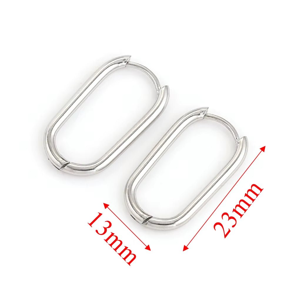 6Pcs Stainless Steel Hoop Earrings for Women Earrings Piercing Jewelry Earring Hoop Prevent Allergy Earrings Jewelry Wholesale - Bela Fils BoutiqueBela Fils Boutique