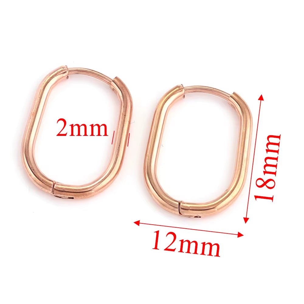 6Pcs Stainless Steel Hoop Earrings for Women Earrings Piercing Jewelry Earring Hoop Prevent Allergy Earrings Jewelry Wholesale - Bela Fils BoutiqueBela Fils Boutique