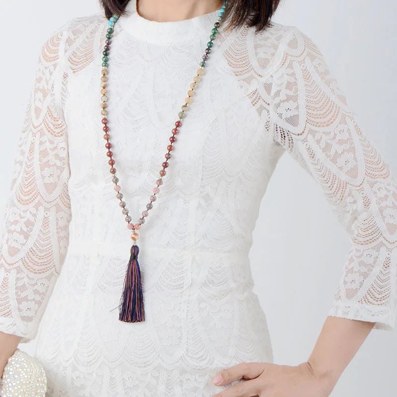 7 Chakra Mala Tassel Necklace - Bela Fils BoutiqueNecklacesBela Fils Boutique