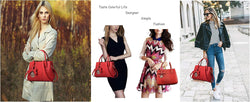 Purses and Handbags for Women Fashion Ladies PU Leather Top Handle Satchel Shoulder Tote Bags