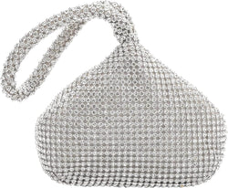 Women'S Rhinestone Purse Evening Bags Sparkly Glitter Triangle Clutch Purses for Women Evening Party Prom Cocktail,1920S Purse