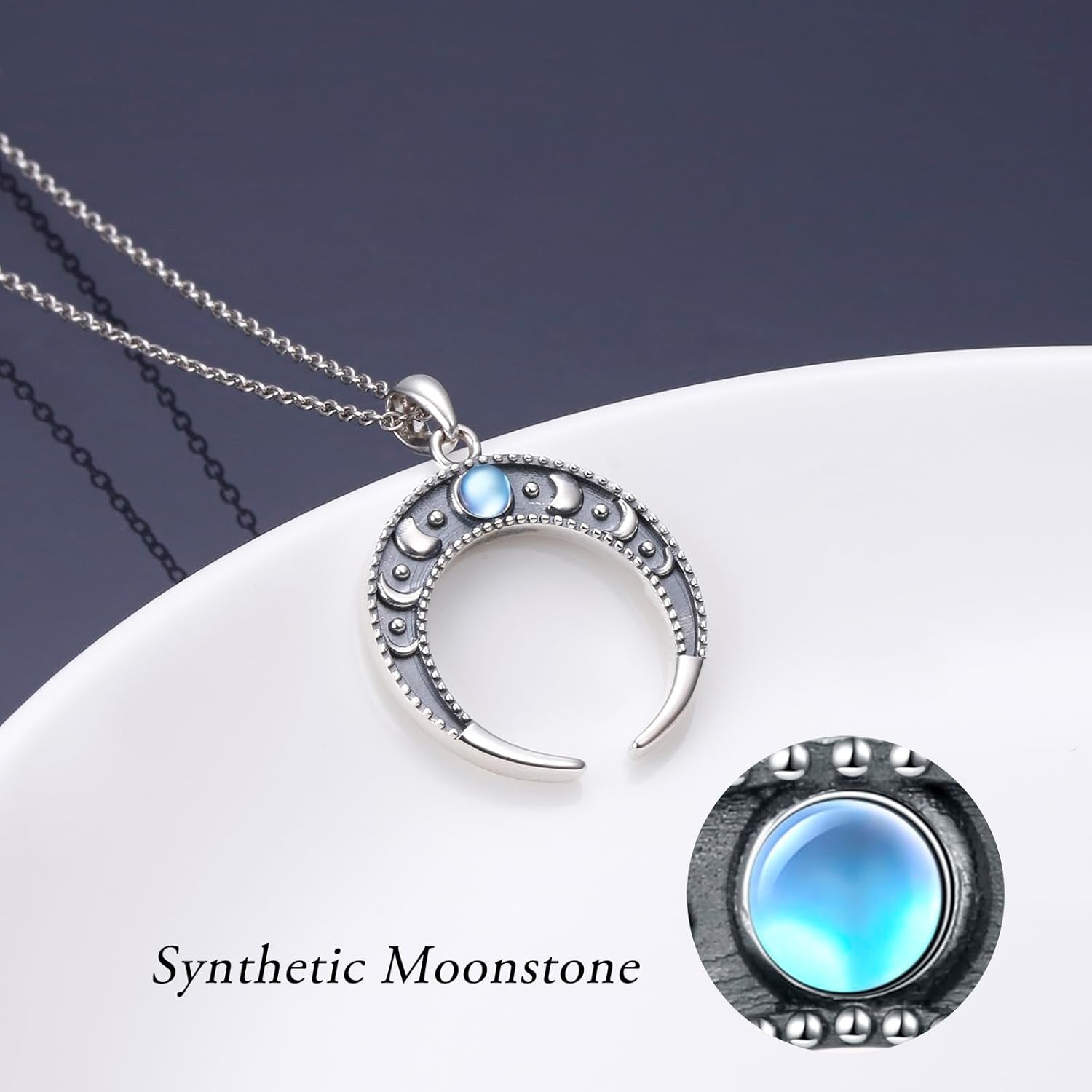 Sun/Moon Phase/Gymnastics/Starfish Necklace for Women 925 Sterling Silver Necklace Jewelry Personalized Gifts Necklace Gift for Women and Girls 18 + 2 Inch Chain