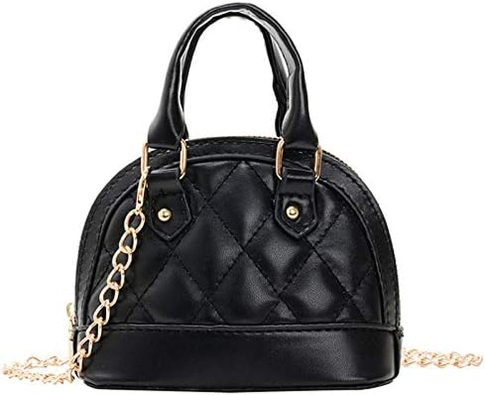 Girls Mini Shell Satchel Purse Cute Top Handle Handbag Chain Crossbody Bag