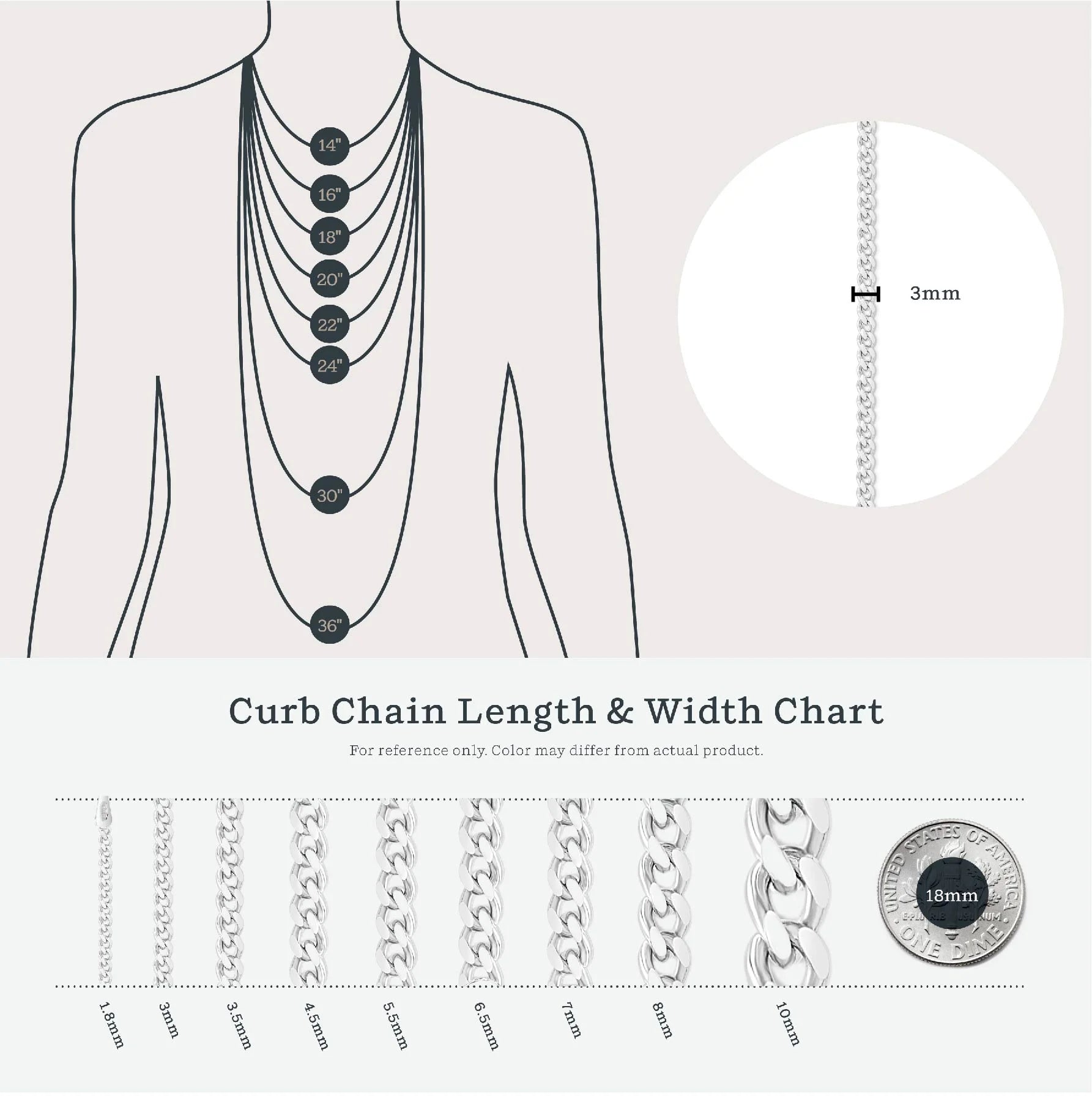Silver Chain Anklet for Men & Women – 3Mm Cuban Link, Solid 925 Sterling Silver, Italian Made, Hypoallergenic, Tarnish Resistant, 11 Inch