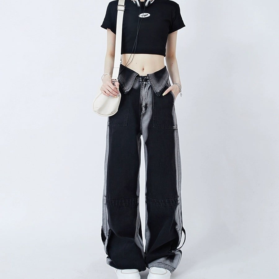 American-style Retro Cuffed Jeans for Women - Bela Fils BoutiqueBela Fils Boutique