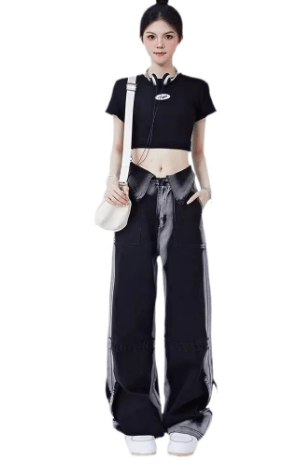 American-style Retro Cuffed Jeans for Women - Bela Fils BoutiqueBela Fils Boutique