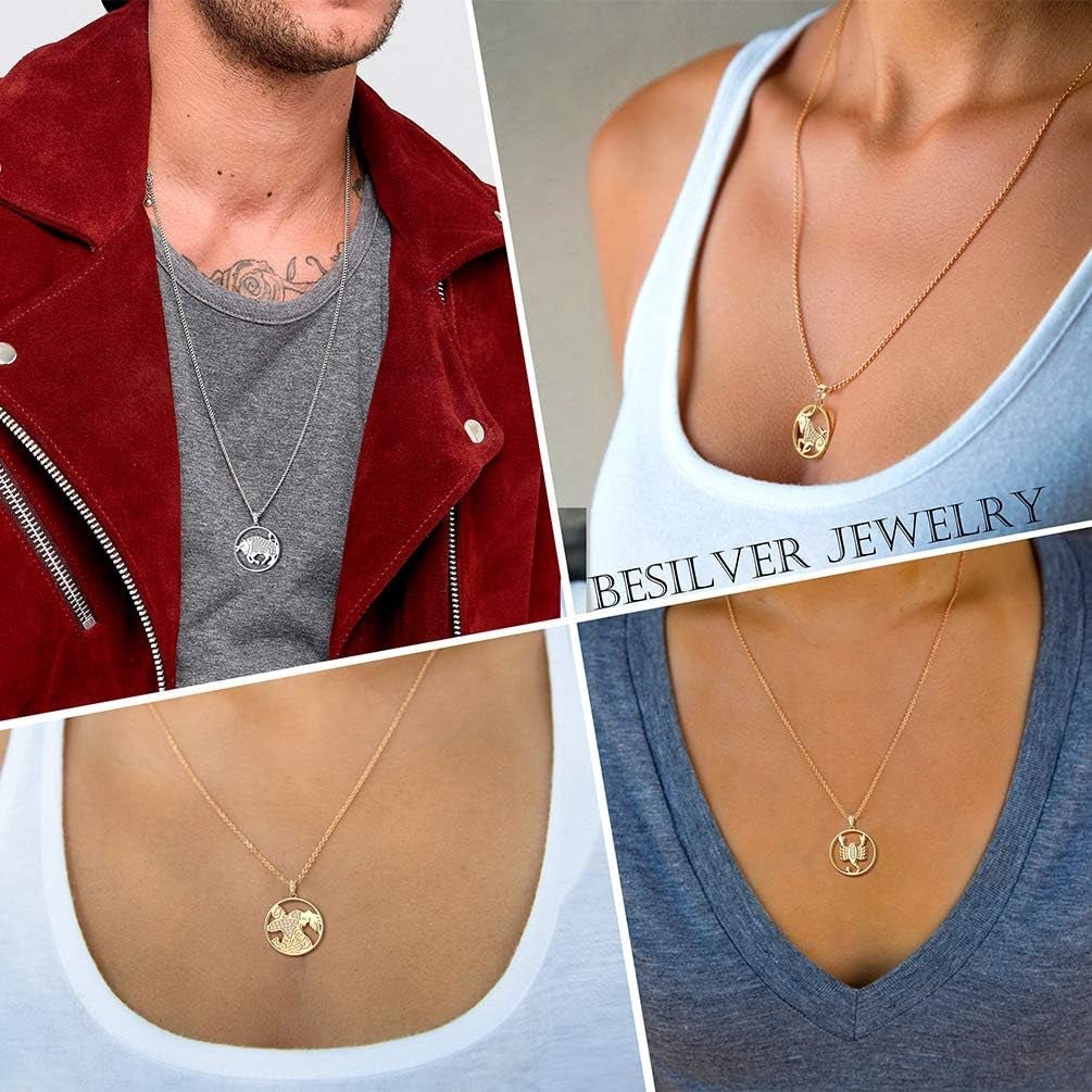Astrology Sign Necklace for Men & Women – Horoscope Jewelry - Bela Fils BoutiqueBela Fils Boutique