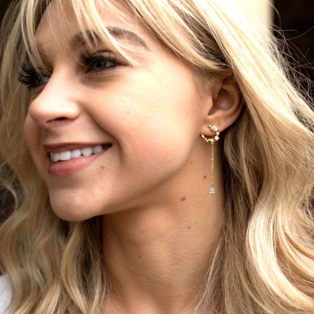 Asymmetric Sparkle Earrings - Bela Fils BoutiqueEarringsBela Fils Boutique