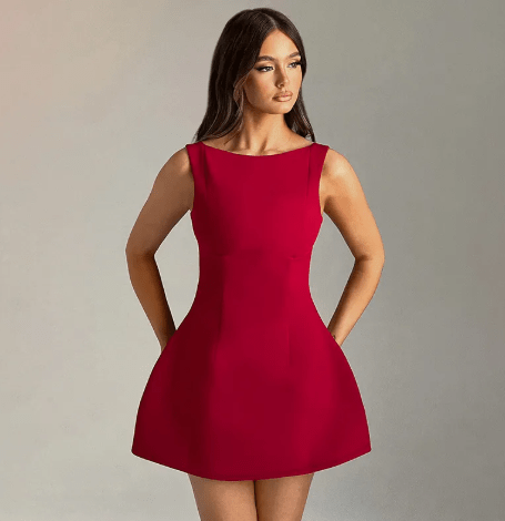 Backless Slim Fit Mini Dress - Bela Fils BoutiqueBela Fils Boutique