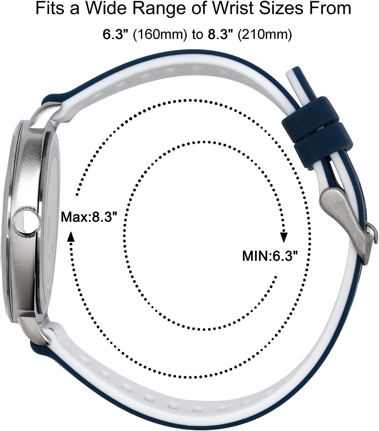 Waterproof Nurse Watch for Medical Professionals,Women Men, 24 Hour with Second Hand, Military Time Easy to Read Dial