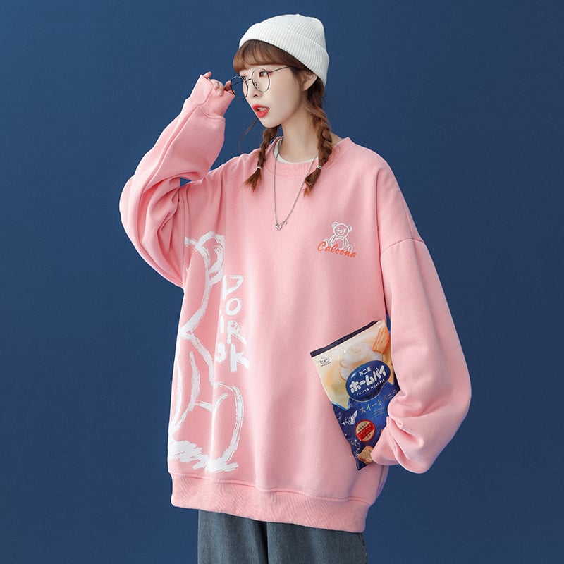 Bear Sweatshirt for Women - Spring Autumn Cool Style - Bela Fils BoutiqueBela Fils Boutique