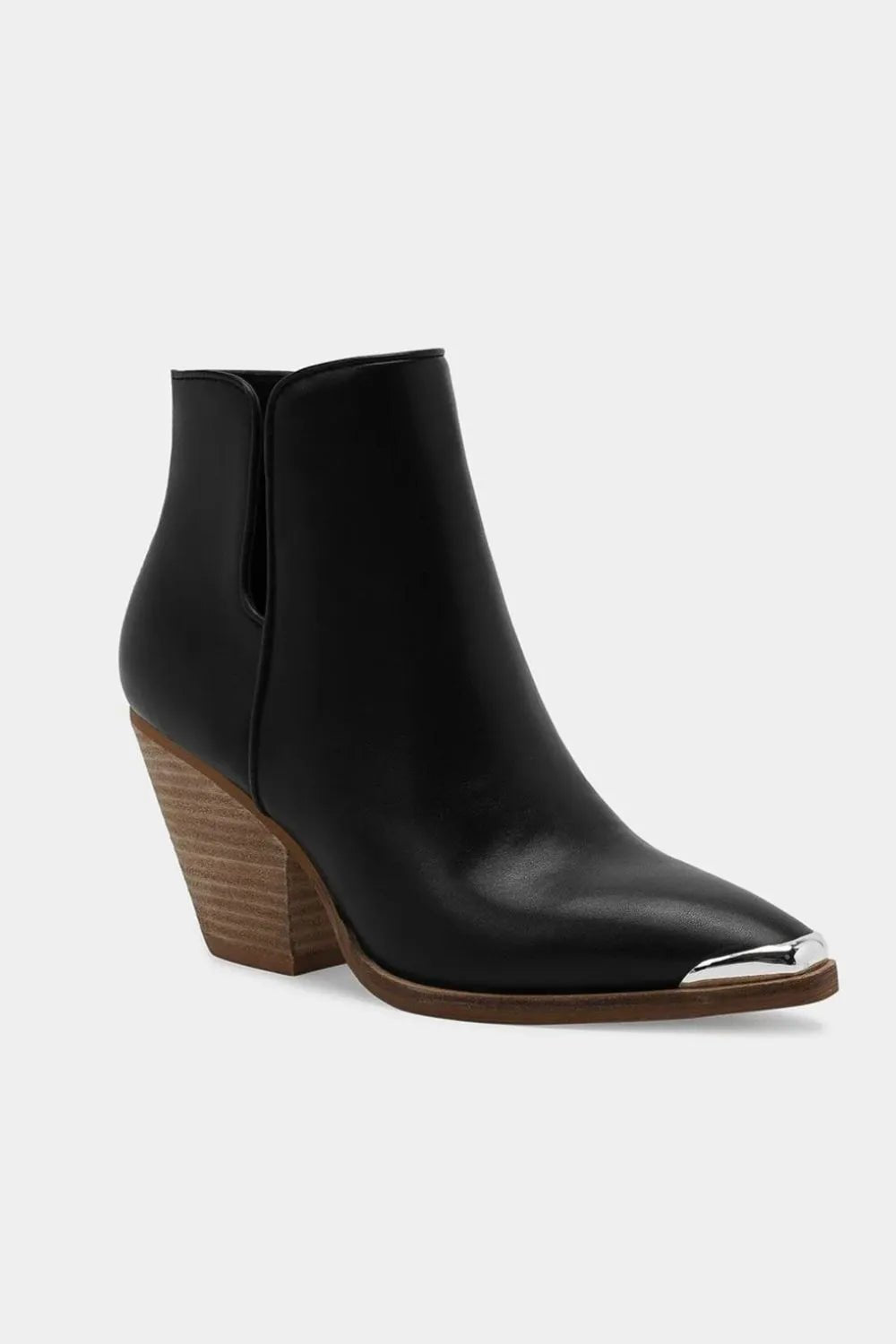 Beast Fashion Pointed Metal - Tip Toe Block Heel Ankle Boots - Bela Fils BoutiqueBela Fils Boutique