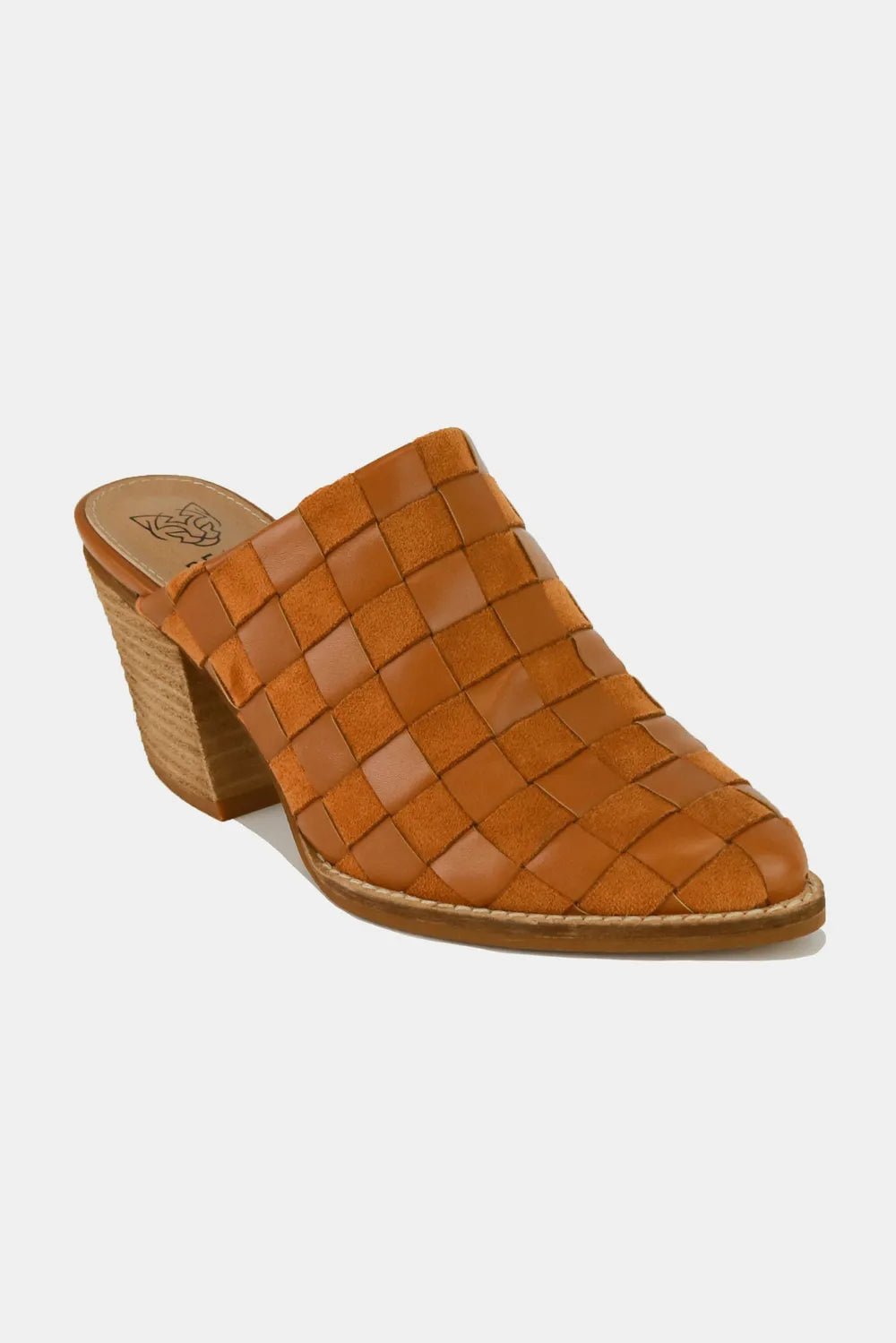 Beast Fashion Woven Checkerboard Block Heel Mule Shoes - Bela Fils BoutiqueBela Fils Boutique