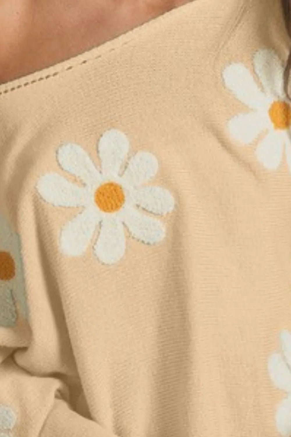 BiBi Flower Embroidery Loose Fit Knit Top - Bela Fils BoutiqueBela Fils Boutique