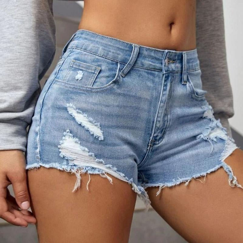 B&J Women’s High Waist Denim Shorts - Bela Fils BoutiqueBela Fils Boutique