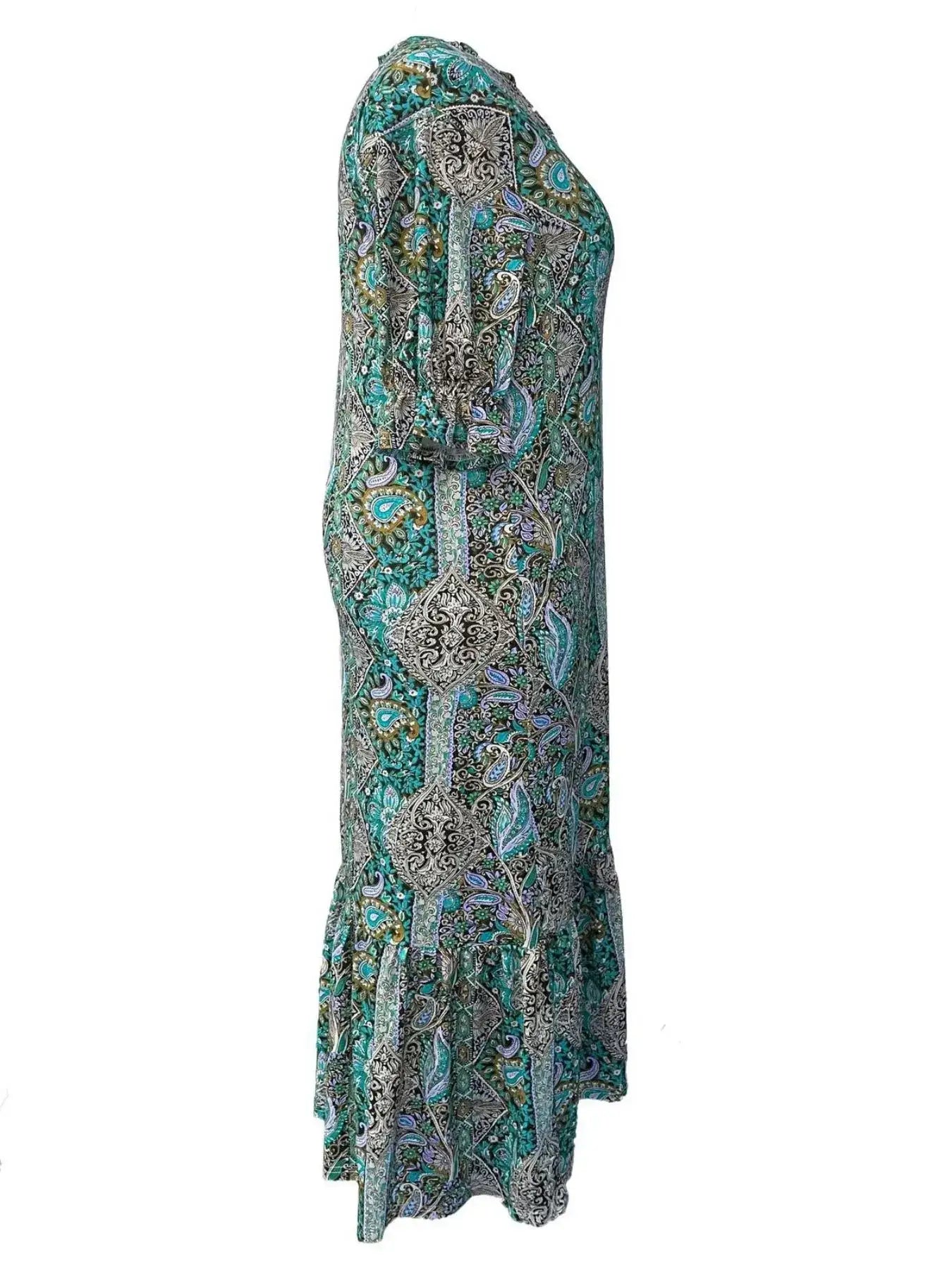 Bohemian Midi Dress for Curvy Women - Bela Fils BoutiqueBela Fils Boutique