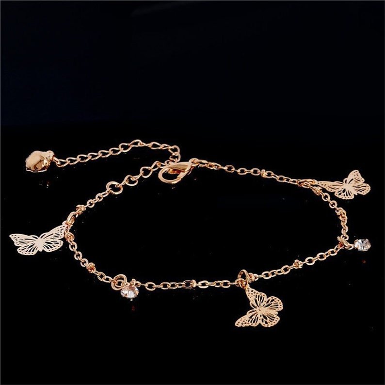 Boho Butterfly Charm Anklet For Women Gold/Silver - Bela Fils BoutiqueBraceletsBela Fils Boutique