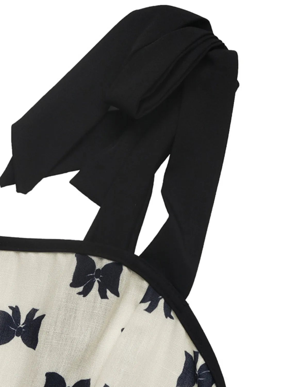 Bow Print Tie Shoulder Dress - Bela Fils BoutiqueBela Fils Boutique