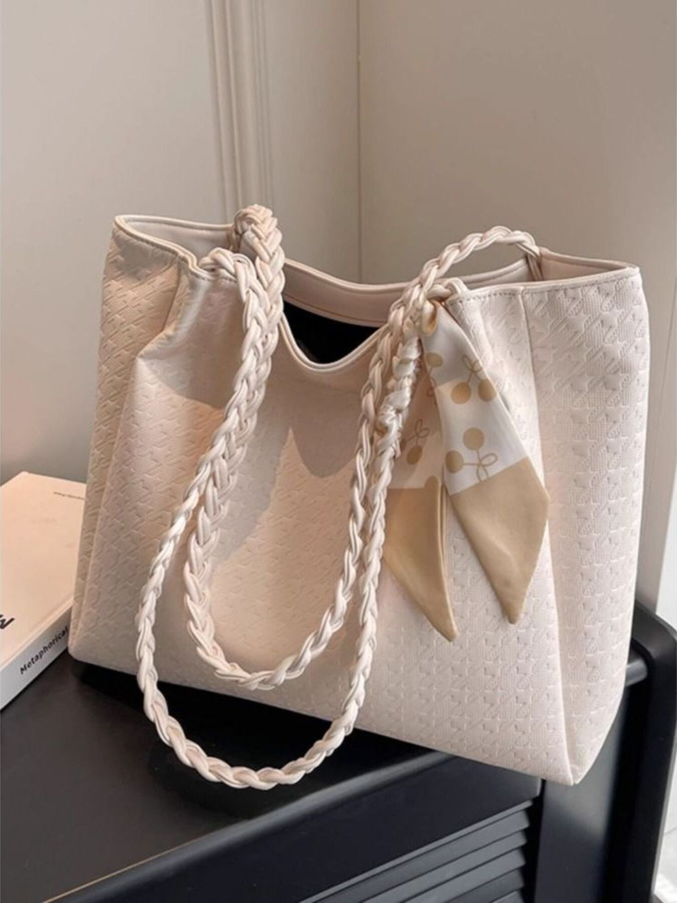 Braided Handle Tote Bag - Bela Fils BoutiqueBela Fils Boutique