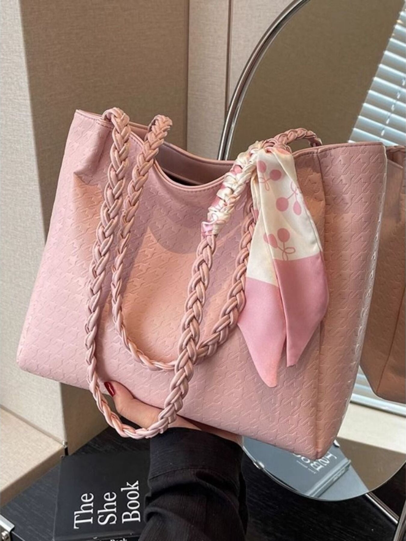 Braided Handle Tote Bag - Bela Fils BoutiqueBela Fils Boutique