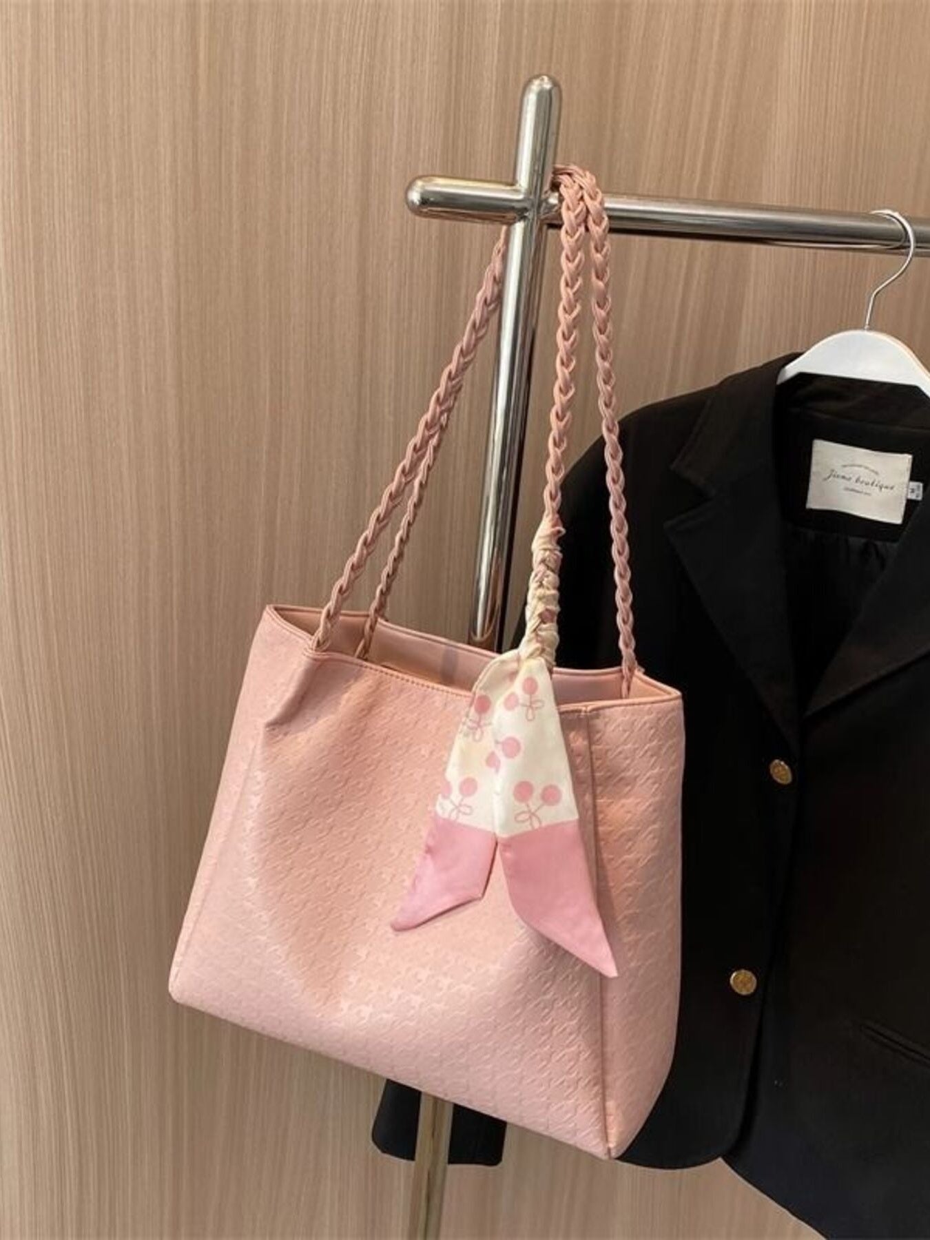 Braided Handle Tote Bag - Bela Fils BoutiqueBela Fils Boutique