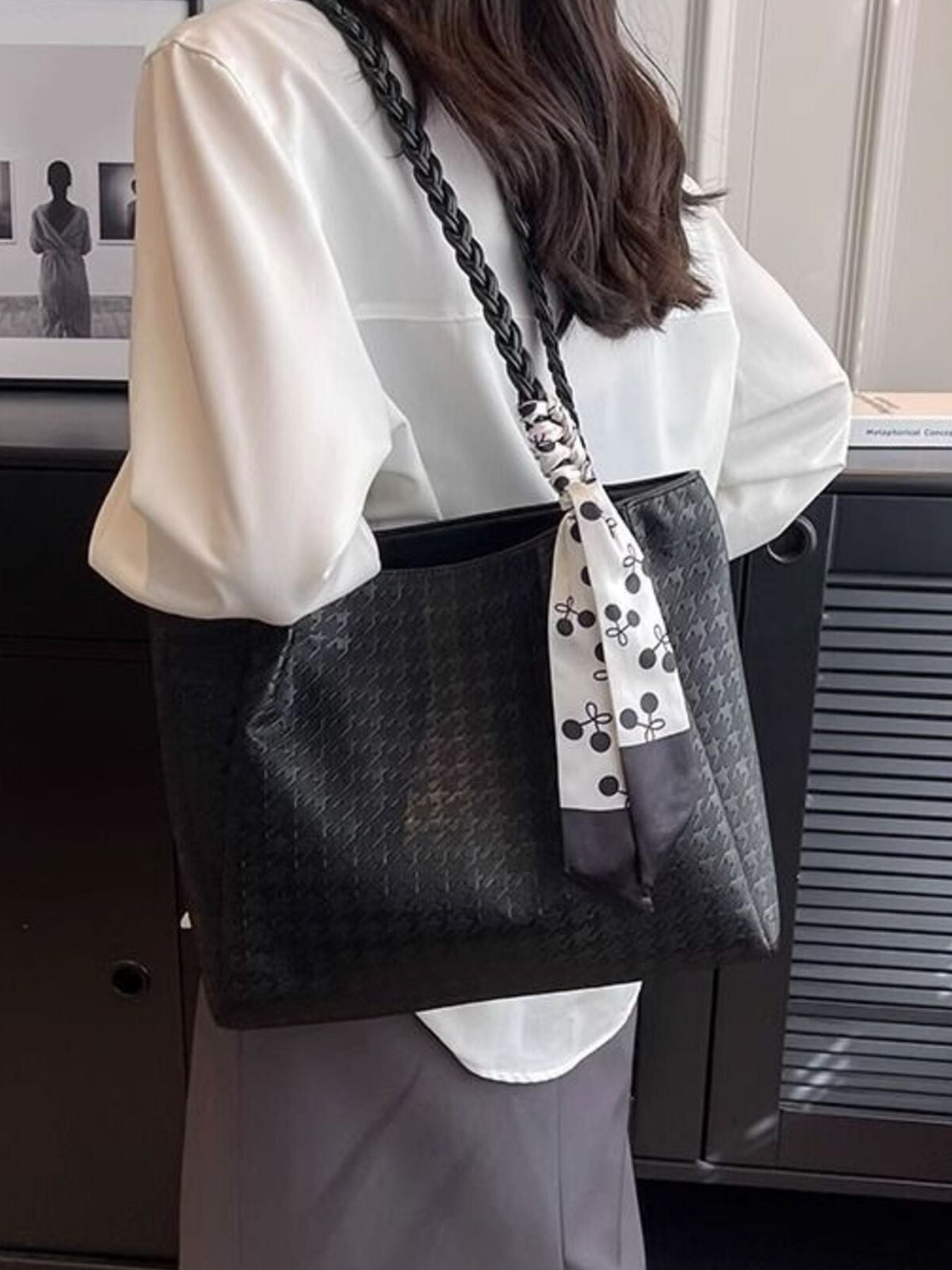 Braided Handle Tote Bag - Bela Fils BoutiqueBela Fils Boutique