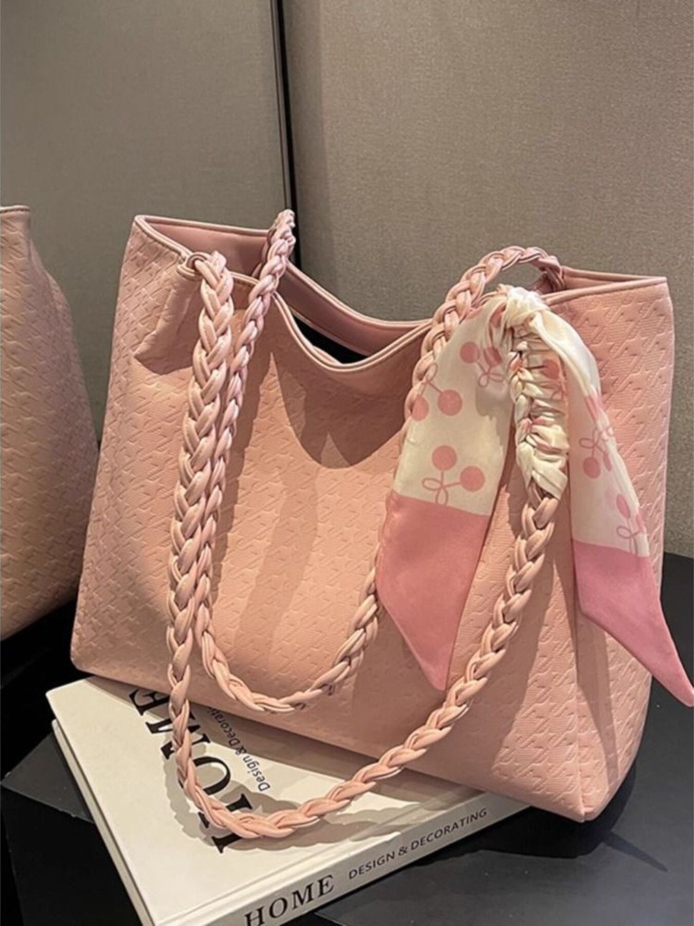 Braided Handle Tote Bag - Bela Fils BoutiqueBela Fils Boutique