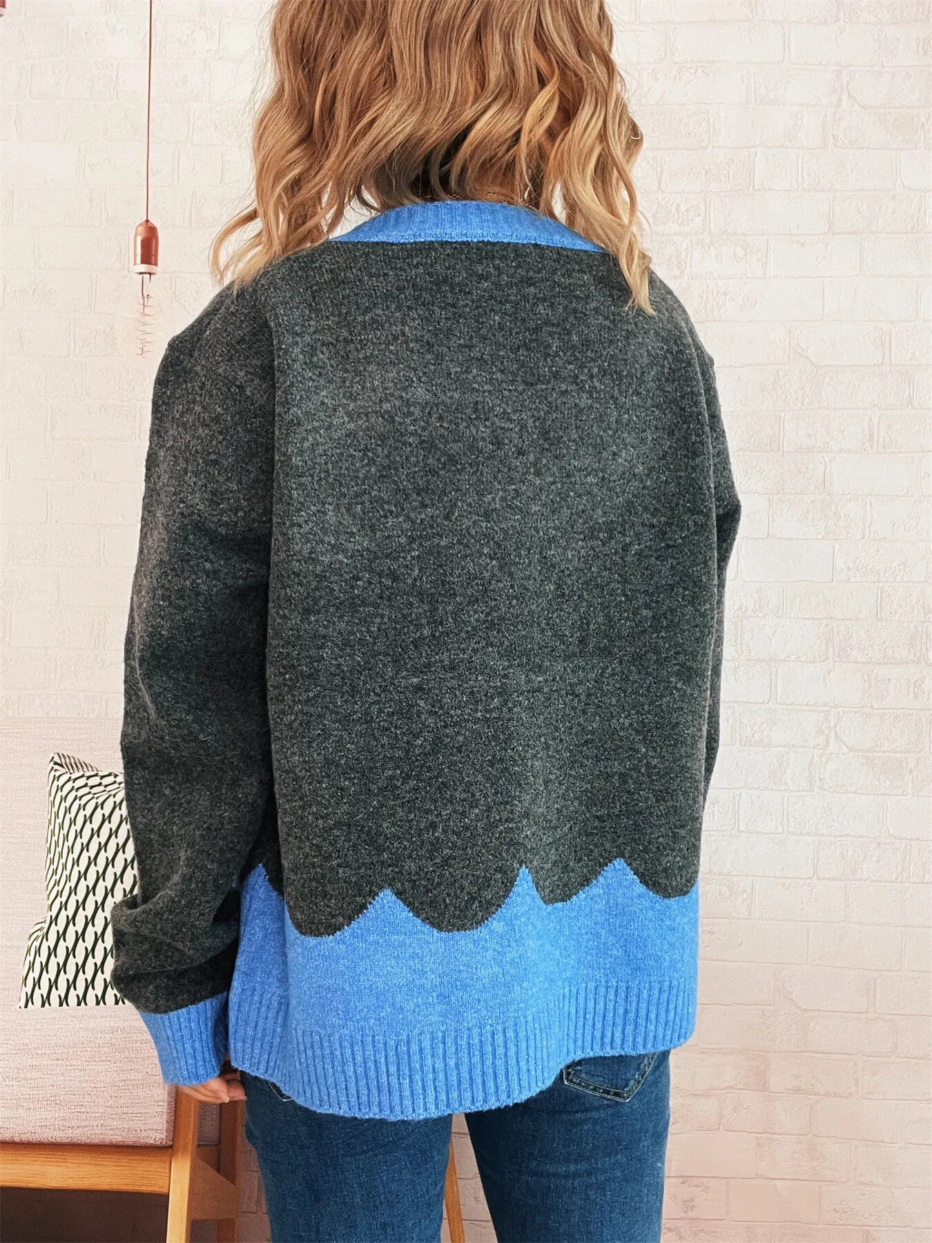 Button - Front Contrast Trim Cardigan - Bela Fils BoutiqueBela Fils Boutique